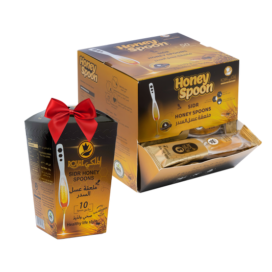 ملعقة عسل السدر 50 قطعة + 10 ملاعق بنكهات مختلفة