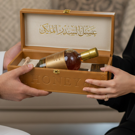 Emirates Sidr Honey with Leather Case – 550G – luxury Gift (National Day)