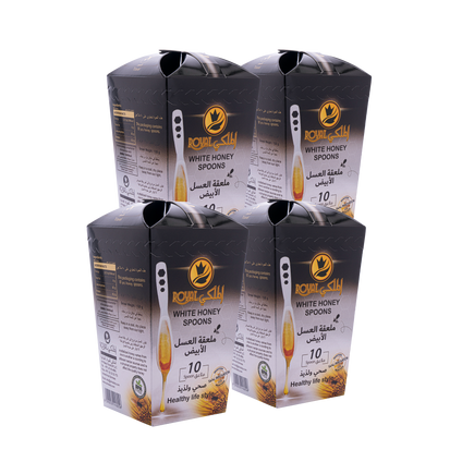 ملعقة العسل الأبيض 10 قطع (4 علب) توصيل مجاني للسعودية