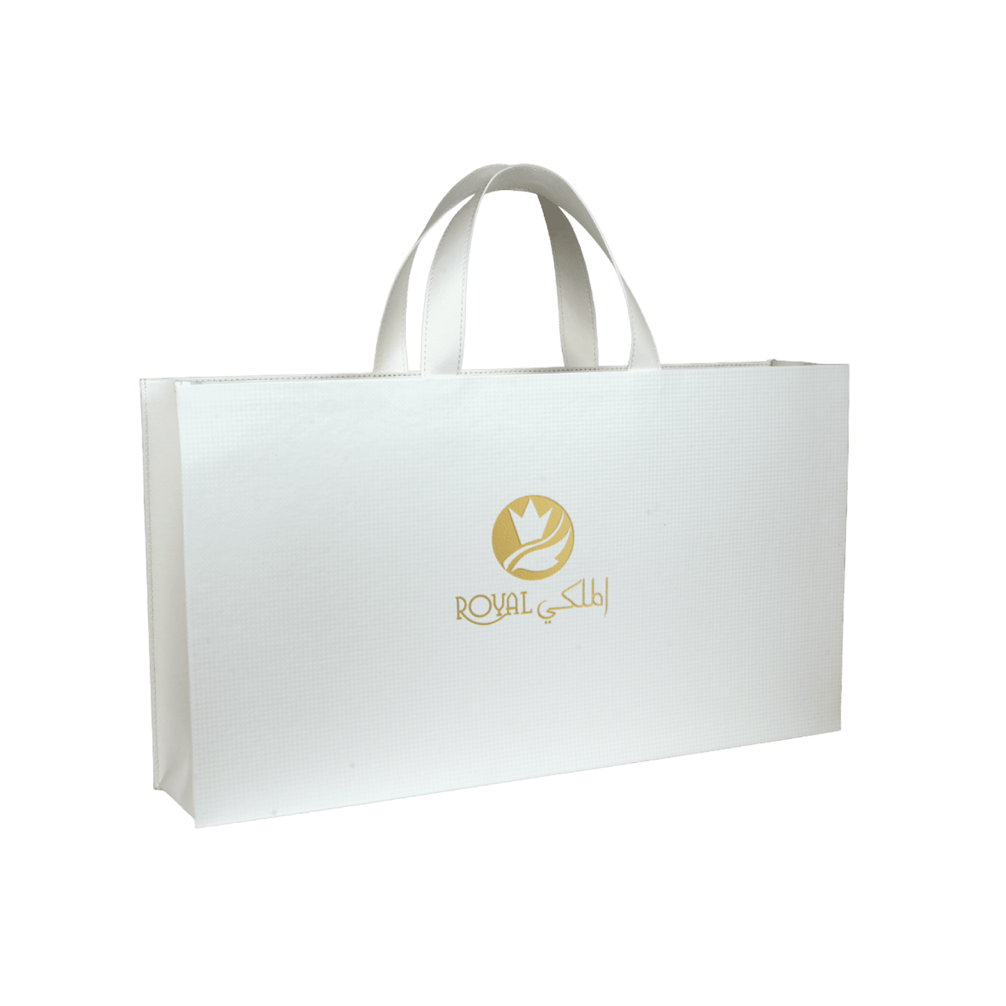 Customize Royal White Leather Box  (250g Sidr and 250g Samar) With Dates With Nuts With Leather Bag