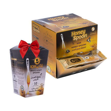 ملعقة عسل السدر 50 قطعة + 10 ملاعق بنكهات مختلفة