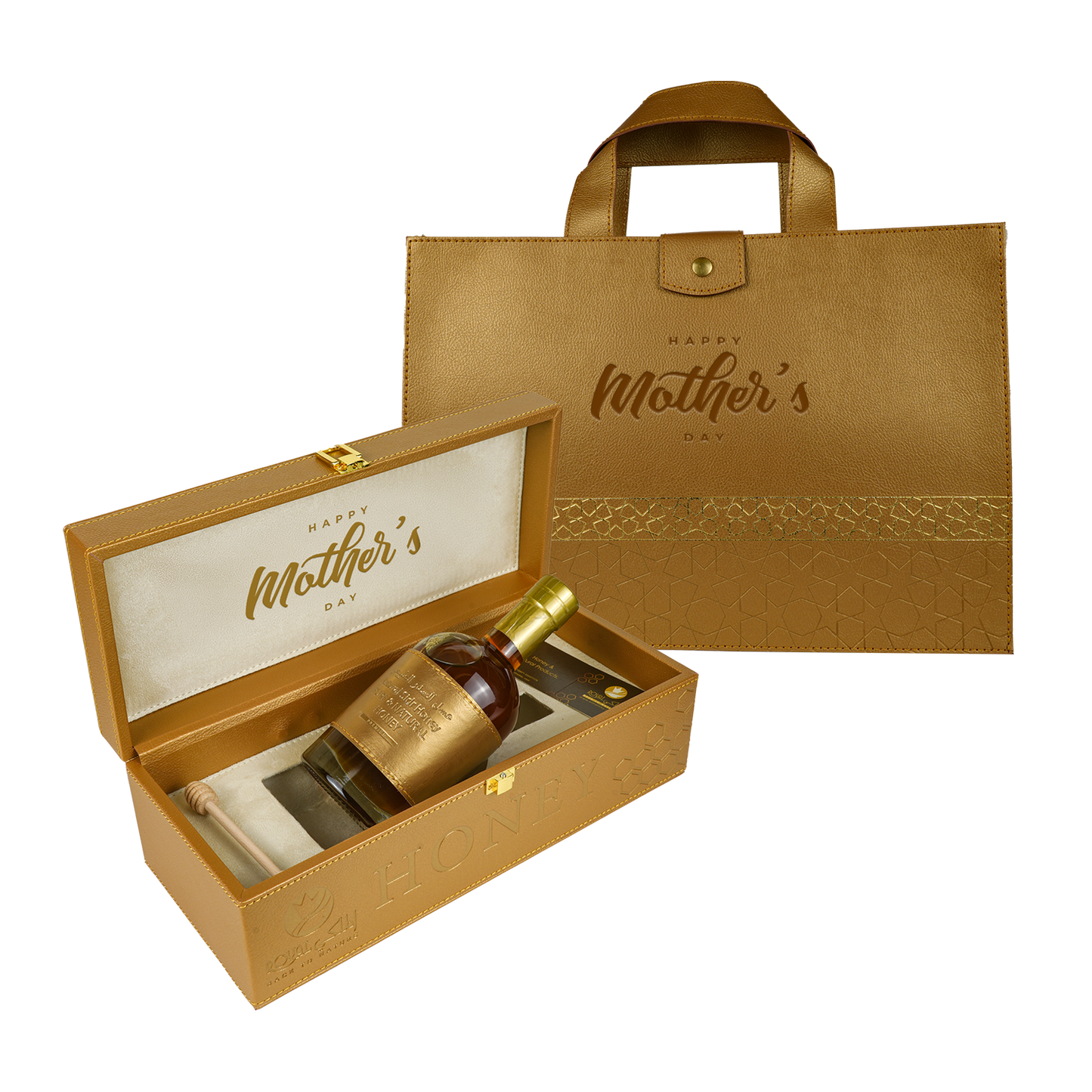 Emirates Sidr Honey With Leather Case – 550G – luxury Gift for Mother Day