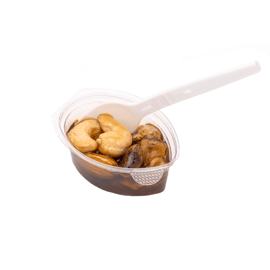 العسل الملكي بالمكسرات مع ملاعق العسل 3 في 1