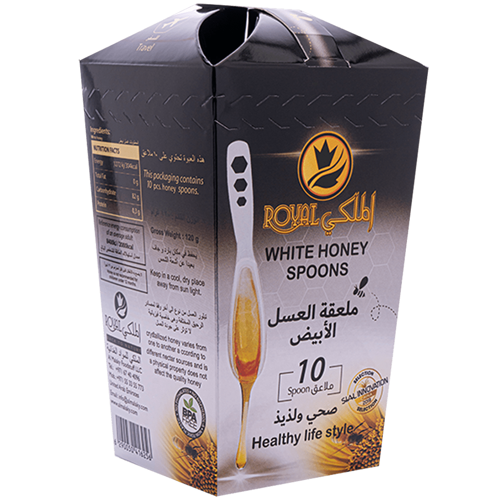 ملعقة العسل الأبيض 10 قطع (4 علب) توصيل مجاني للسعودية