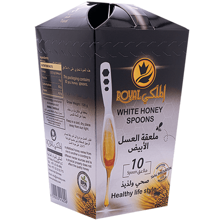ملعقة العسل الأبيض 10 قطع (4 علب) توصيل مجاني للسعودية