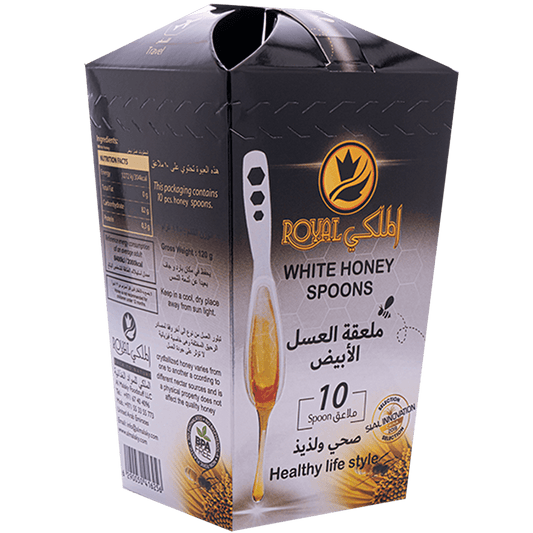 ملعقة العسل الأبيض 10 قطع (4 علب) توصيل مجاني للسعودية